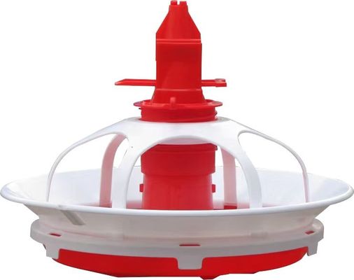 Broiler Poultry Pan Feeding System Round Feed Pans For Chickens