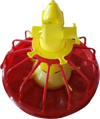 Broiler Poultry Pan Feeding System Round Feed Pans For Chickens