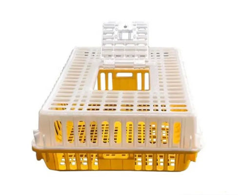 Live Poultry Carrier Crate Broiler Plastic Cage 7-10 Chicken Capacity