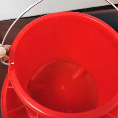 10KG Plastic Hanging Feeder Chicken Feeding Line Parts Red