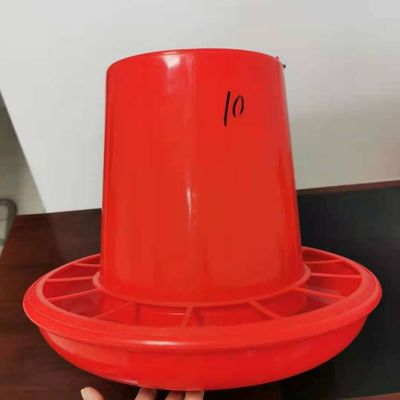 10KG Plastic Hanging Feeder Chicken Feeding Line Parts Red