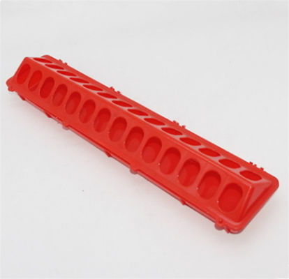 28 Holes 50CM Long Poultry Pigeon Feeder,Plastic Bird Manual Feeder