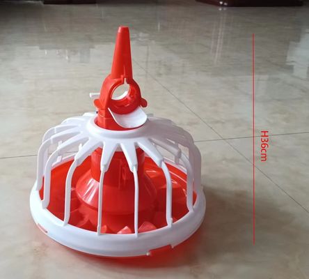 Red and white adjustable 16-cell round tray