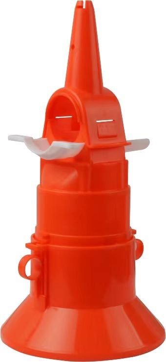 Red Broiler Feed Pan Chicken Feeders And Drinkers Stainless Steel
