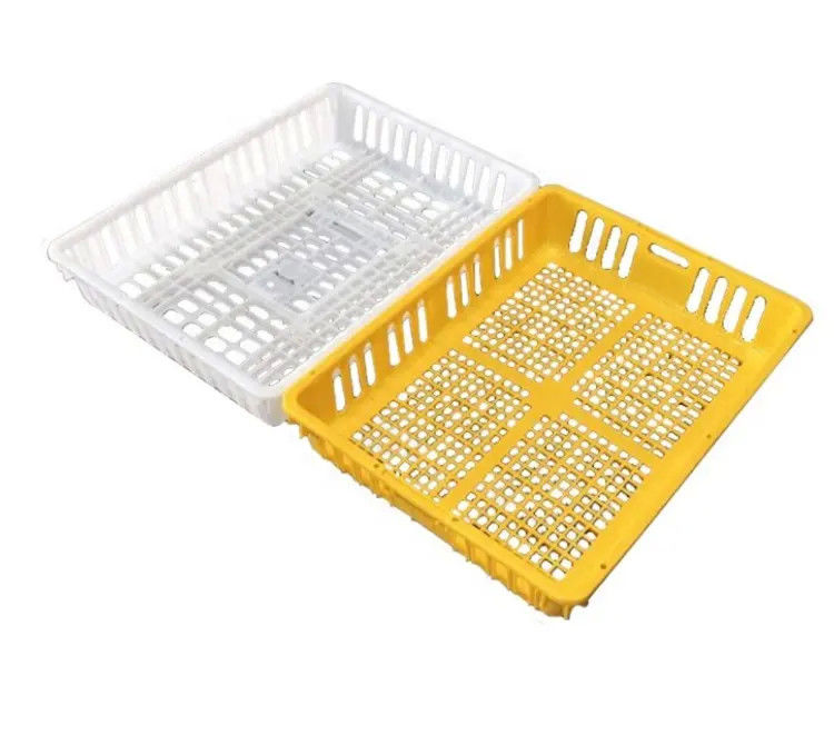 Live Poultry Carrier Crate Broiler Plastic Cage 7-10 Chicken Capacity