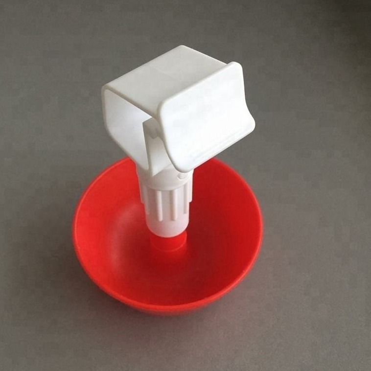 Orange PP Quail Nipple Drinker 22x22mm Broiler Drinking Nipple