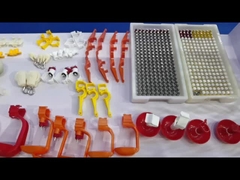 二重翼家禽の肉焼き器の層の鳥のウズラの鶏の飲むことのための対ロックのニップルの酒飲み